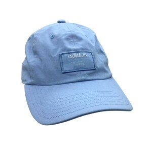 Adidas Three Stripe‎ Life Climalite Baseball Cap Light Blue Adjustable Strap